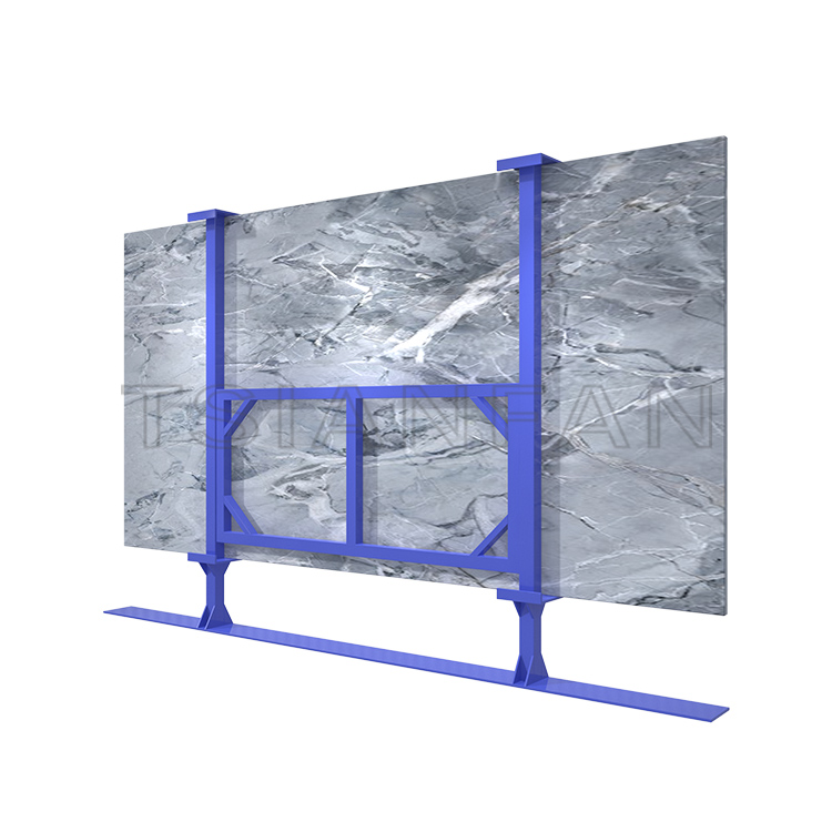 Factory custom metal large slab rack tile marble panel display rack SD102 - Image 3
