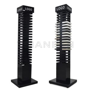 Factory Custom Quartz Metal Tile Sample Stone Stand Display Rack LD015-2