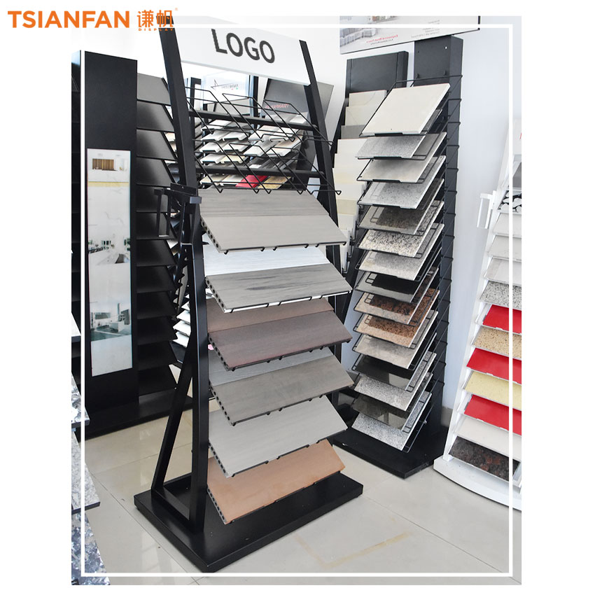 Factory Customize Tile Ceramic Granite Marble Wood floor standing Display rack - Image 2