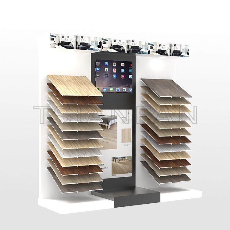 Factory Customized Flooring Displays hardwood floor display shelf media combination customize-WZ7012
