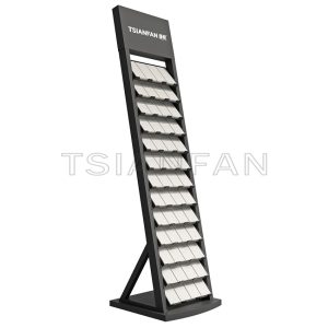 Factory Customized granite tile sample floor stands showing display stand Rack LD023-1