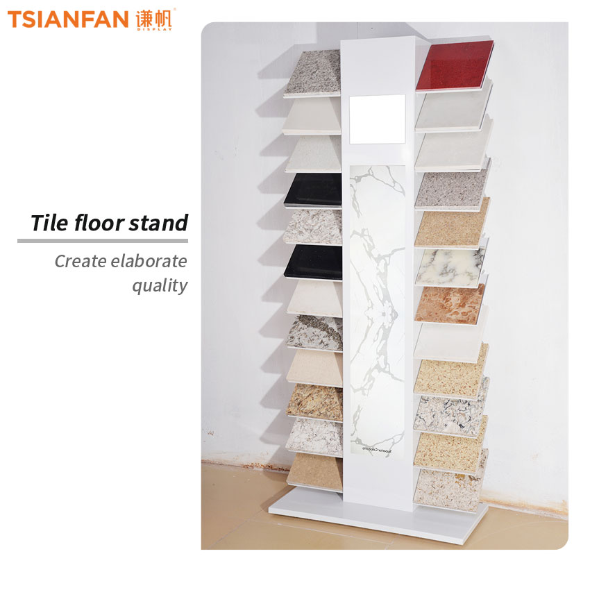 Factory Show Waterfall Sample tile Marble Quartz Display Rack SR088 - Image 2