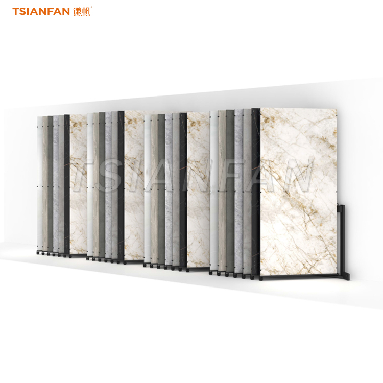 floor tiles sliding rack large artificial stone stand-CF005