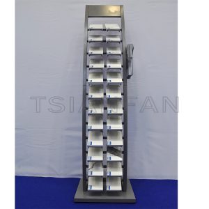 Floor-to-ceiling granite display stand metal product display stand made in China