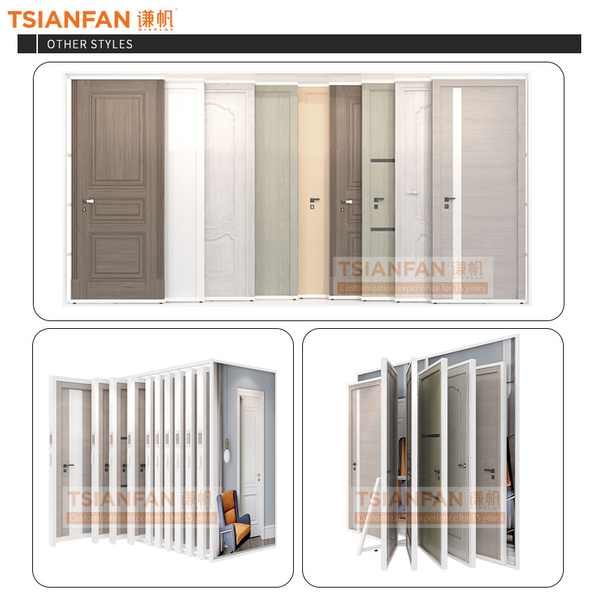 Frameless style door display cabinet metal push-pull cabinet - Image 4