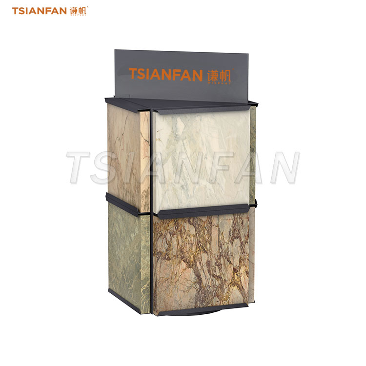freestanding marble stone countertop display rack
