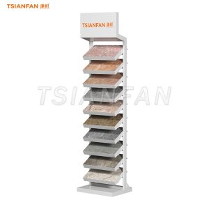 granite sample display rack floor tile displays-SW365