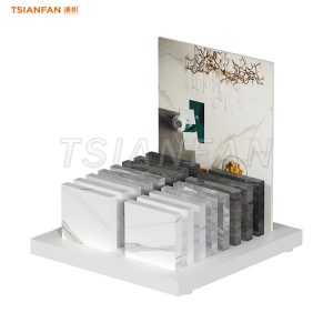 granite sample rack metal flooring display rack-SRT011-1