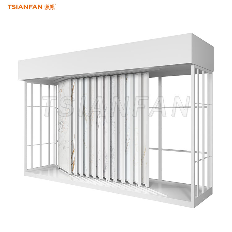 granite stone display stand push pull display rack-CT2181