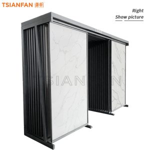Hanging Sliding Tile Wood Granite Marble Sample Push Pull Display Stand TL005-4