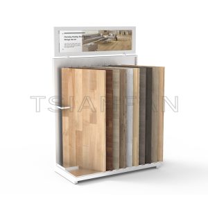 Hardwood floor Hand Panel Slot display wood flooring display Stand-WE2037