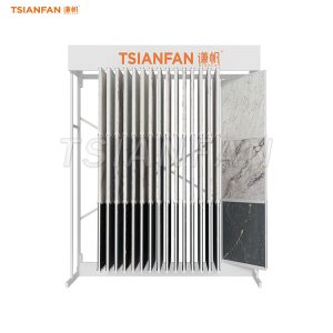 Heavy-Duty Branded Page-Turning Tile Sample Display Rack-CF095