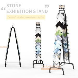 High-end custom ceramic tile and stone display stand-SG1015