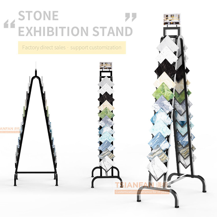 High-end custom ceramic tile and stone display stand-SG1015