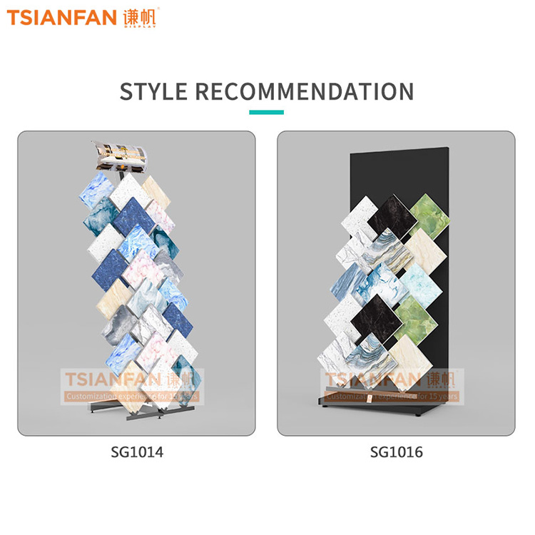 High-end custom ceramic tile and stone display stand-SG1015 - Image 2