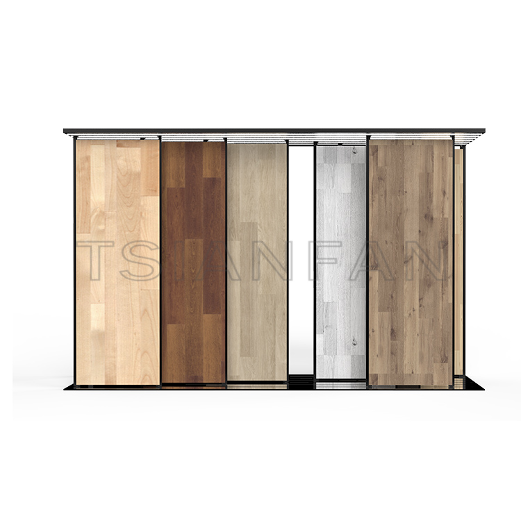 High quality Customize push-pull rack planks hard wood floor display stand-WT4006 - Image 3