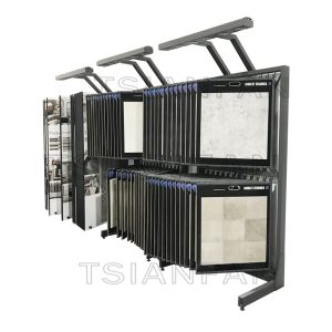 High Quality Marble Granite Quartz Tile Sample Stone page turning Display Racks