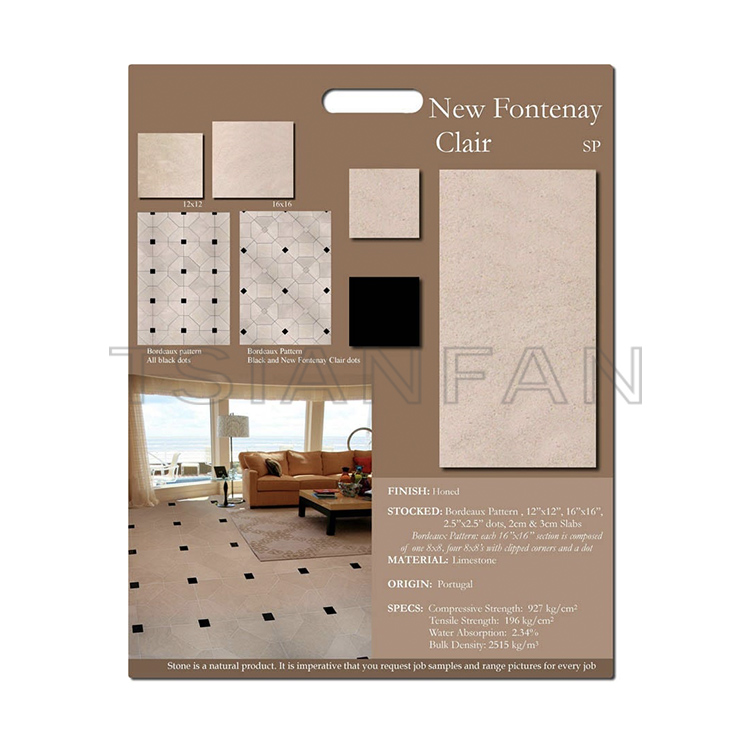 high quality mdf board mosaic natural stone tile sample display board PF005-39