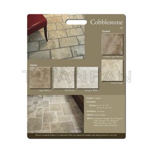 high quality mdf board natural stone marble tile sample display board PF005-25