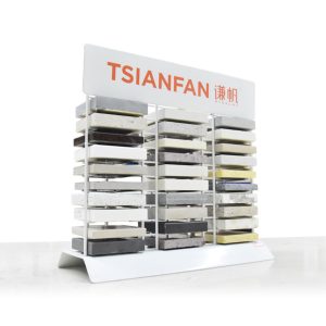 High Quality Metal Sample Quartz Ceramic Tile Countertop Stone Display Rack