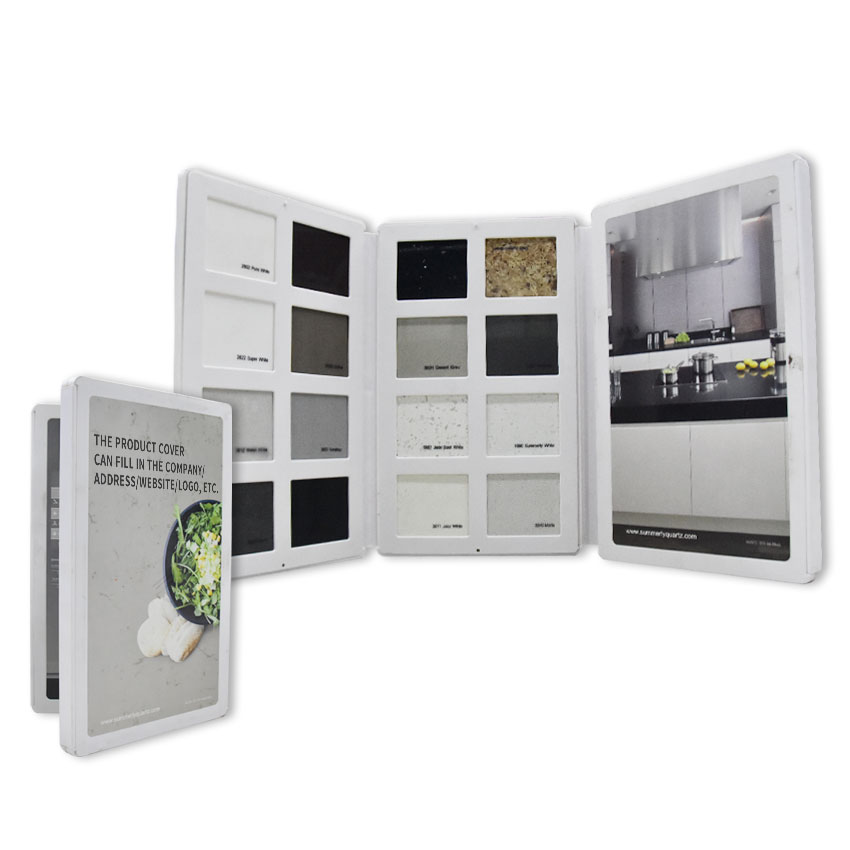 High Quality Plastic Marble Mosaic Granite Sample Display Books brochure for differnt sizes samples