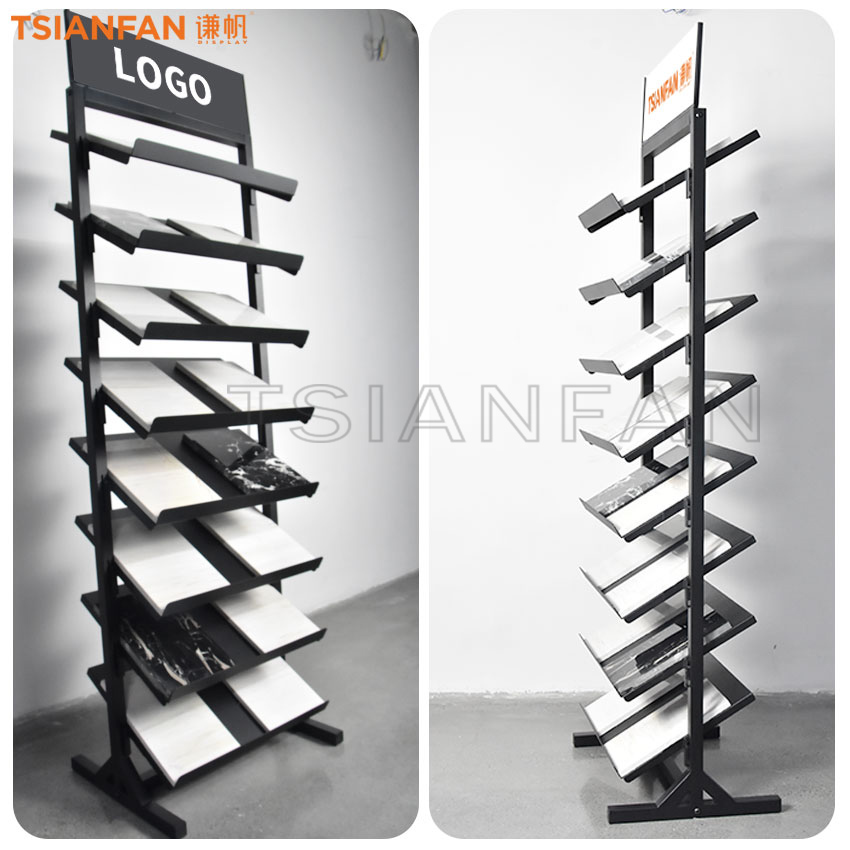 Hot Sale Granite Marble Ceramic Tile Stone Sample Floor display Standing rack - Image 2