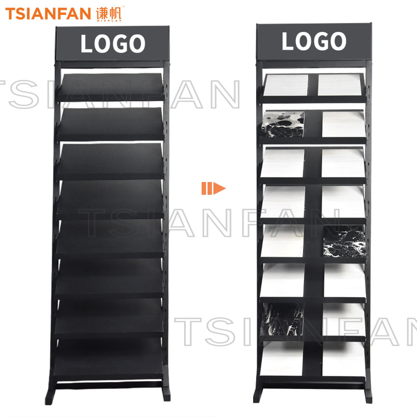 Hot Sale Granite Marble Ceramic Tile Stone Sample Floor display Standing rack - Image 3