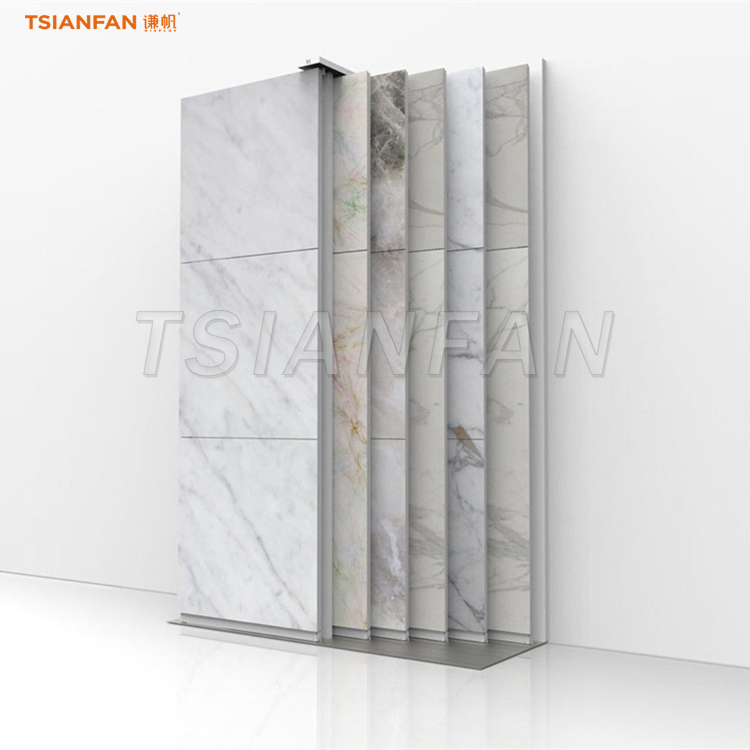 Large classic tile horizontal sliding shelf