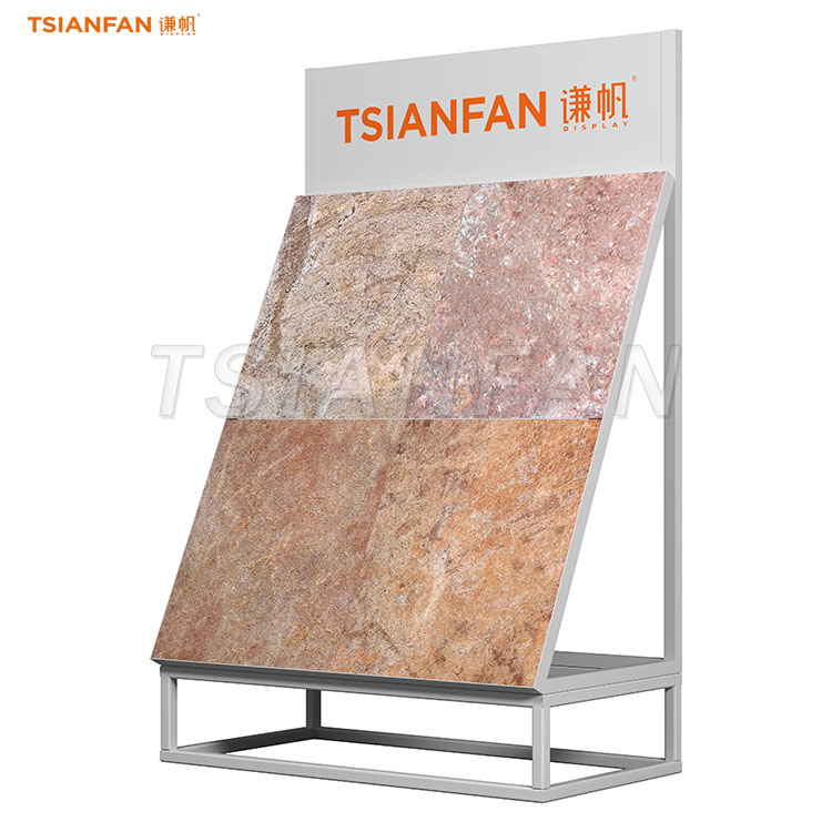 large natural stone display stand marble slab display stand-SW029