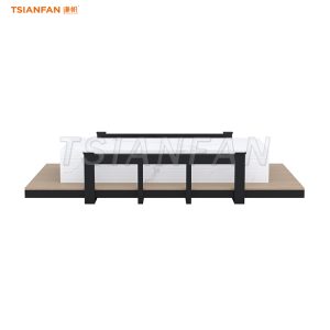 Large slab floor black rock slab support-SD151