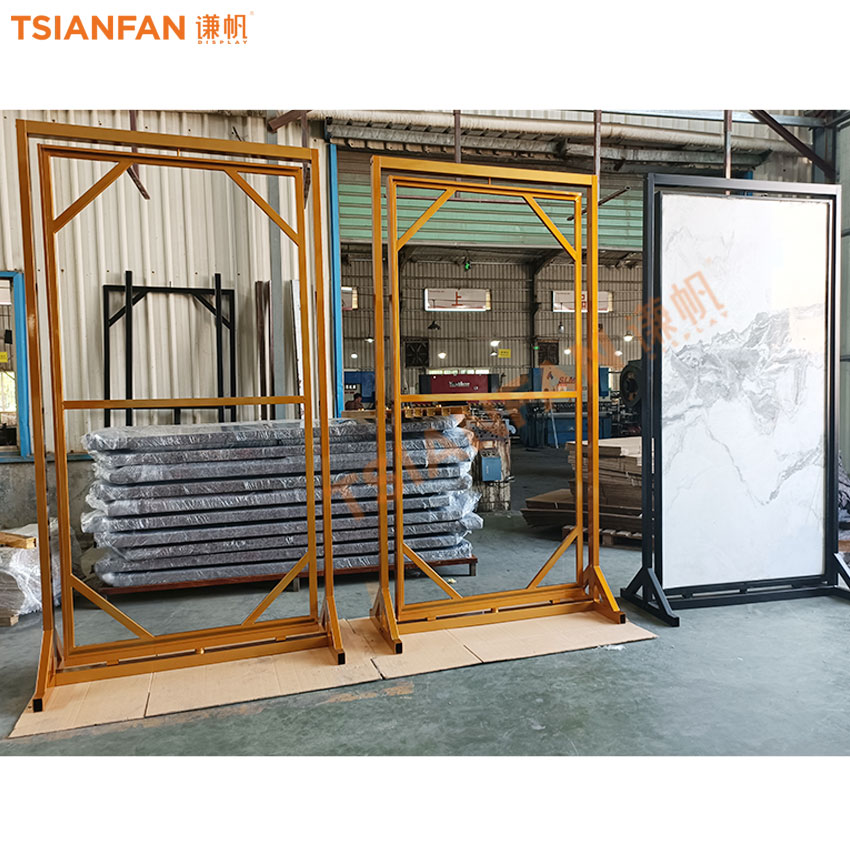 Large tile board display rack factory showroom metal sample panel granite stone slab rock - Image 3