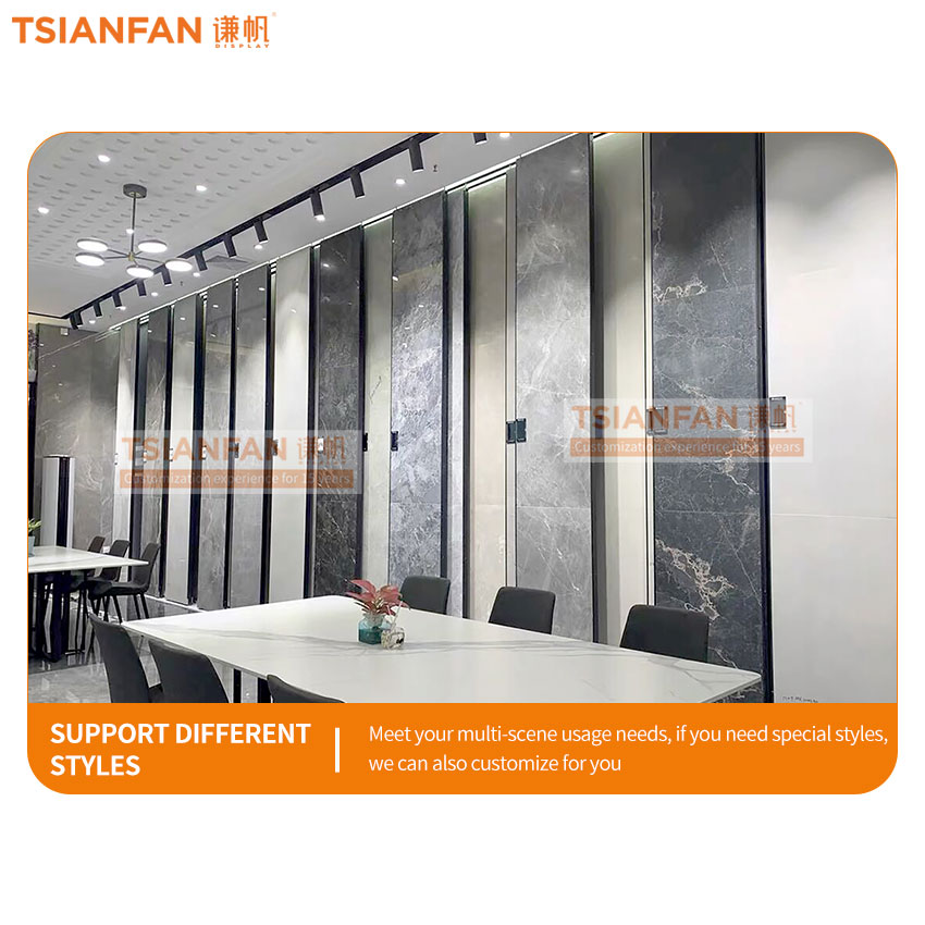 Large tile board horizontal push and pull display rack - Image 2