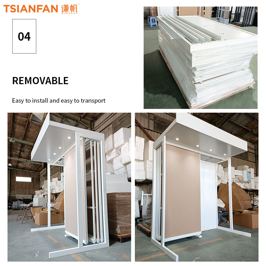 Large tile stone board hanging sliding display rack Steel display frame Kitchen Contertop - Image 3