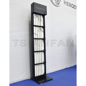 Marble display cabinet multi-sample floor-to-ceiling showroom upright display stand