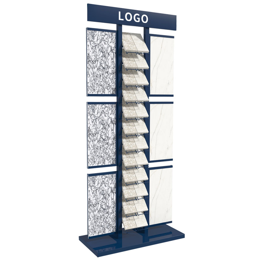 Marble Granite Quartz Tile Stone Display Rack Waterfall Floor Metal Standing SRL138