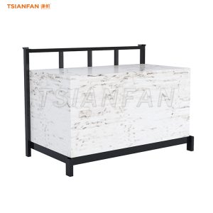 Floor-standing marble stone tile large shelf-SD153