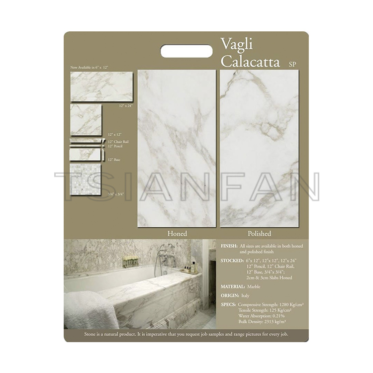 Mdf display board marble creamic stone sample display board PF005-61