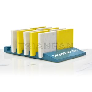 Mdf Tabletop Tile Quartz Sample Display Stand New Design Modern Ceramic Tile Rack