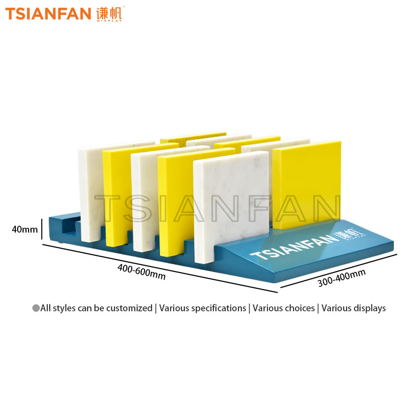 Mdf Tabletop Tile Quartz Sample Display Stand New Design Modern Ceramic Tile Rack - Image 4