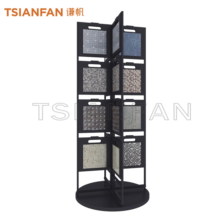 metal display stand for rotating mosaic tiles mz2032