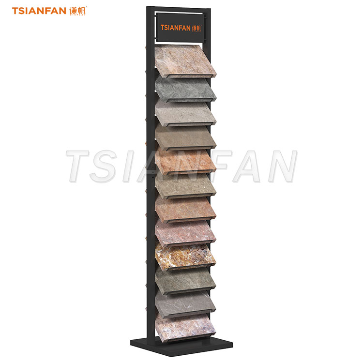 Metal floor-standing ceramic tile display racks-SW350