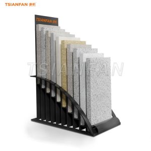 metal sample stone display stand stone desktop display rack-SRT025