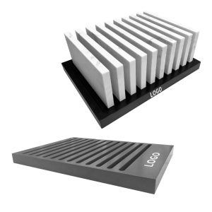 Modern Black Mdf Tabletop Racks Quartz Marble Granite Rock Panel Ceramic Sample Stone