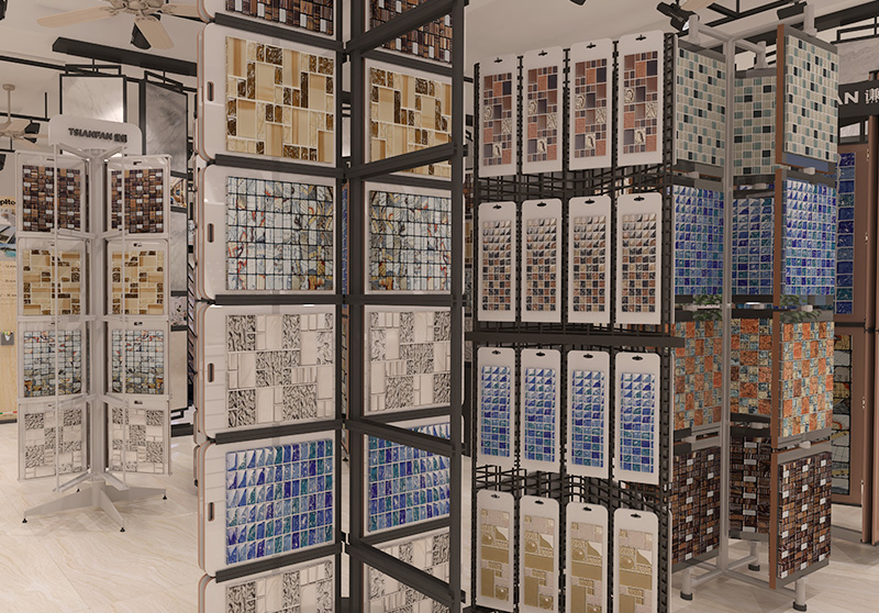 Mosaic tile display showroom 5