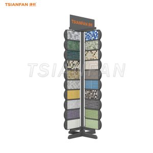 mosaic tile display rack black display stand-MM016