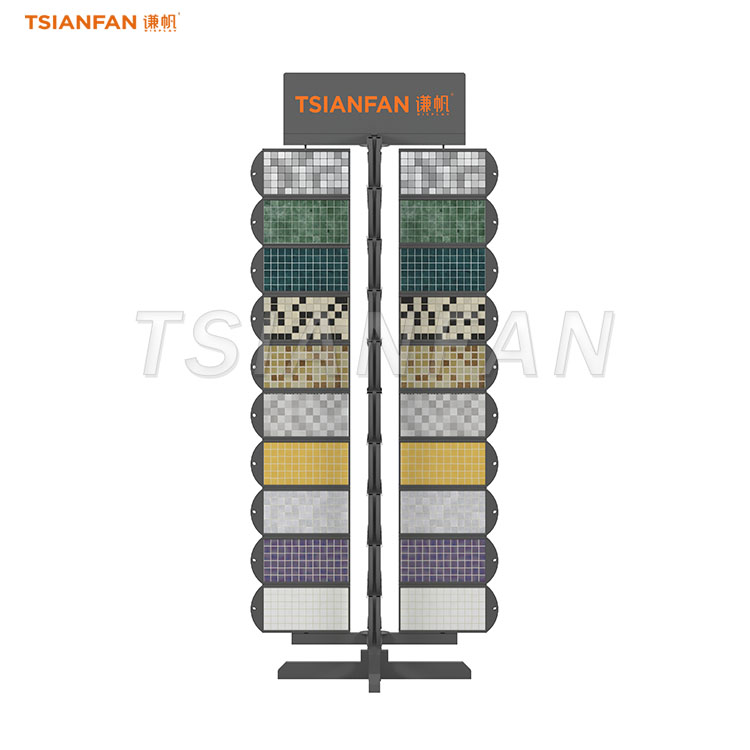 mosaic tile display rack black display stand-MM016 - Image 3