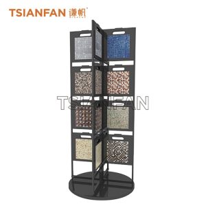 Mosaic tile page turning rotating display frame-MZ2063