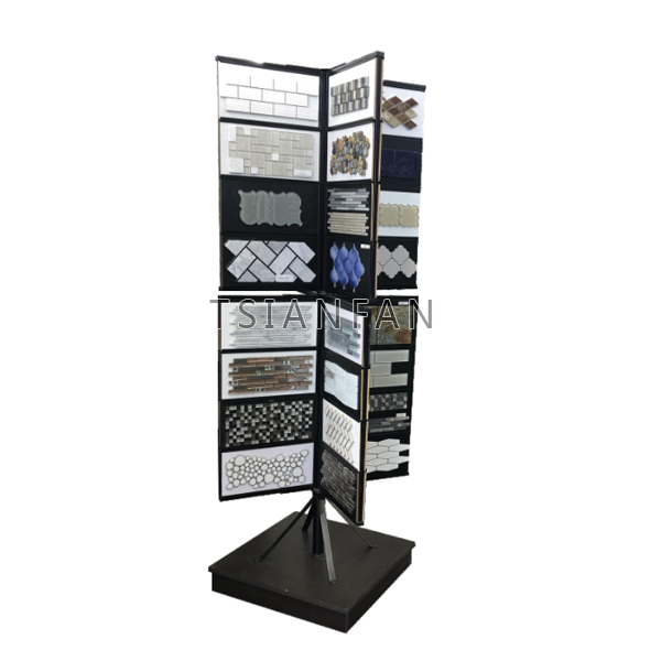 Mosaic tile rotating display frame Marble GraniteTile Flooring Display Stand MZ1004