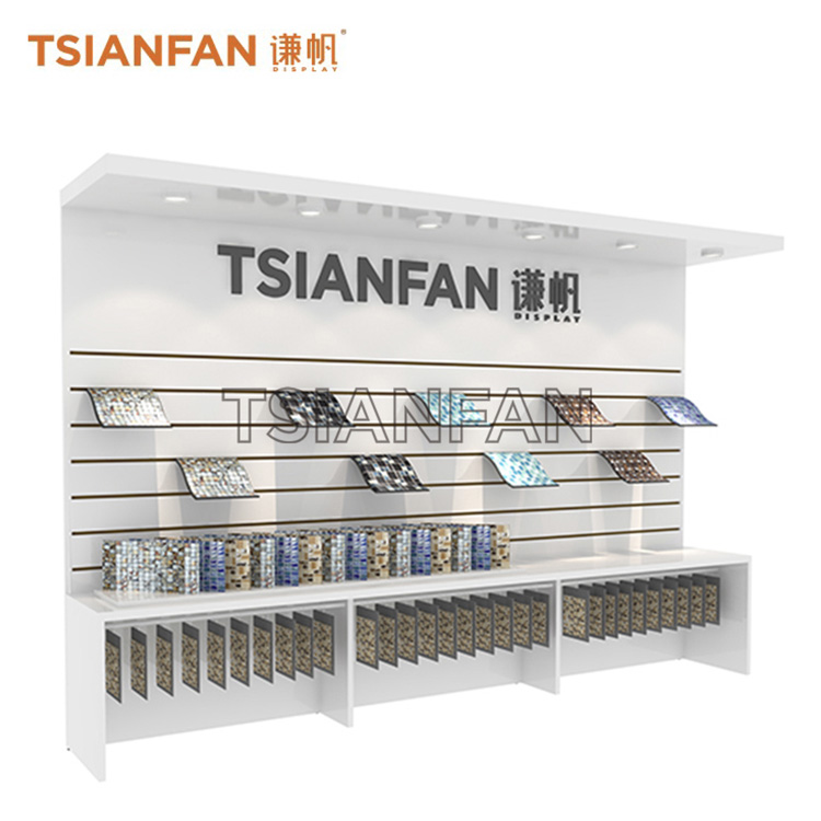 Mosaic tile waterfall display wall-ML015