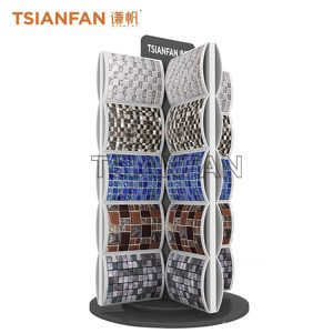Adjustatble Mosaic tile Glass tile waterfall multi- faceted display rack-ML071